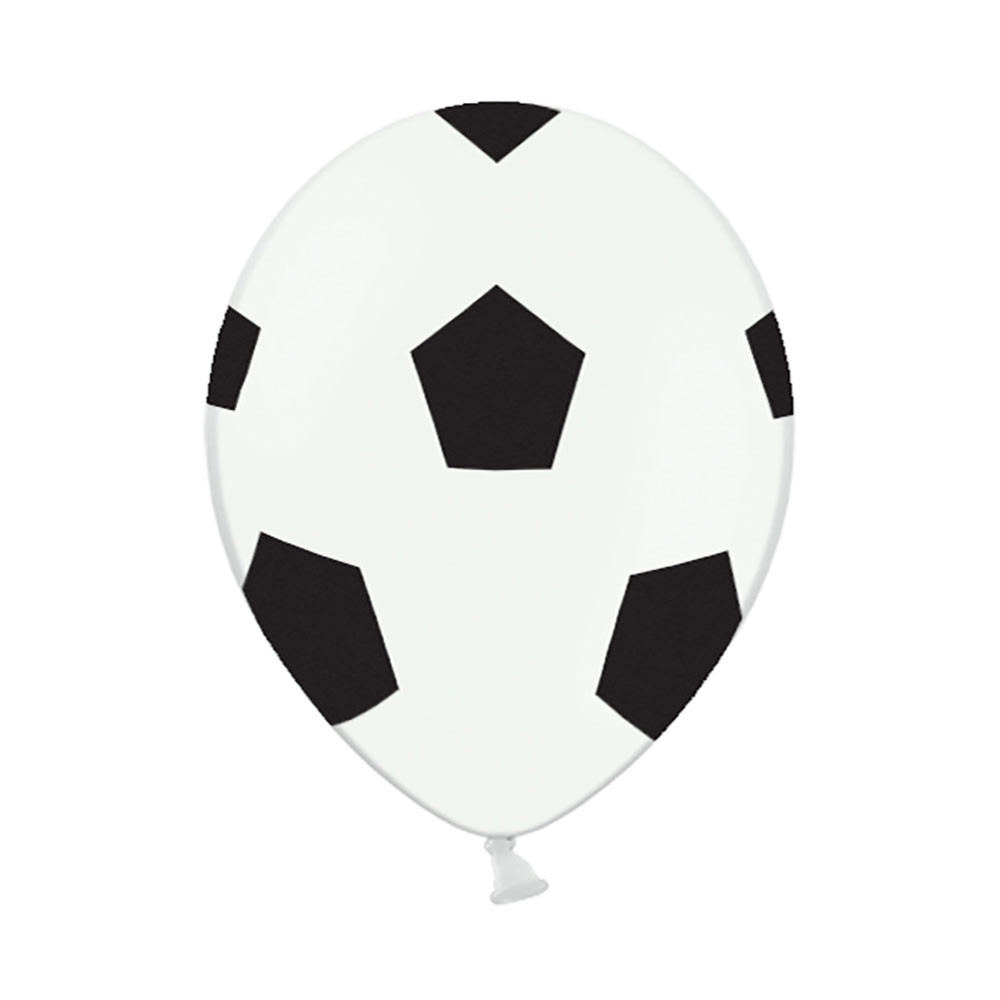 Palloncini tema calcio forma di pallone - confezione 6