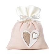 ⚡OFFERTISSIMA Sacchetto Portaconfetti Linea Light Beige con Cuore