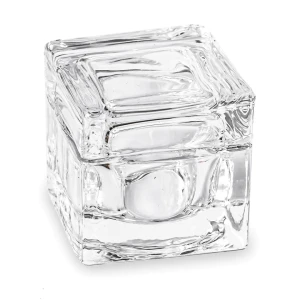 bomboniere scatola quadrata piccola con coperchio in vetro trasparente offerta stock