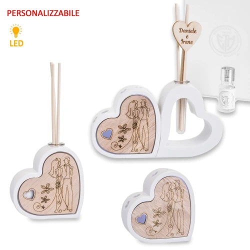 Bomboniere Matrimonio 2025 Linea cuori con sposi