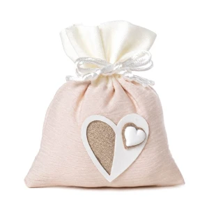 ⚡OFFERTISSIMA Sacchetto Portaconfetti Linea Light Beige con Cuore