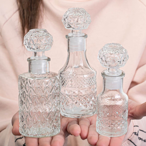 Bomboniere Utili bottiglie in vetro decorato