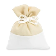 ULTIMI PEZZI 35 Sacchettini portaconfetti Eleganti in Tessuto e Organza Beige 10x12 cm PREZZO PER TUTTI