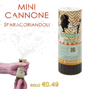 mini cannone sparacoriandoli coriandoli bianchi economico