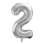 Palloncini Numeri Oro o Argento in Latex