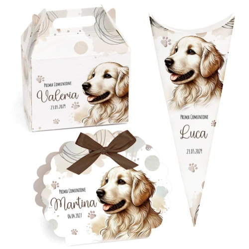 Scatoline Portaconfetti Personalizzabili Tema Animali Cane