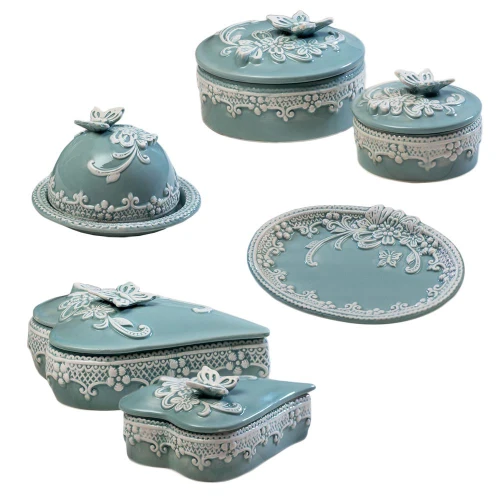 bomboniere porcellana per matrimonio stile shabby chic tiffany