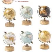 Bomboniere tema viaggio mappamondo vintage base in legno