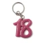 Ultimi 43 pezzi -  Portachiavi Glitter Fucsia Anni 18