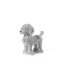 Bomboniera Cagnolino Barboncino Glitterato Oro o Argento