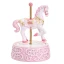 Bomboniera battesimo bimba cavallino giostra rosa