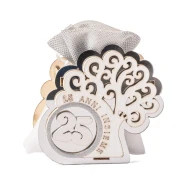 Bomboniere Nozze d'Argento 2026 Linea Eternal Scatolina in legno e plex portaconfetti con albero della vita