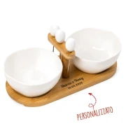 Bomboniere Offerta antipastiera 2 ciotole con accessori personalizzabile