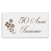 Bigliettini Bomboniere Nozze Oro 50 anniversario
