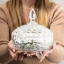 Contenitori confettata scatola porta-confetti con coperchio in vetro con decorati