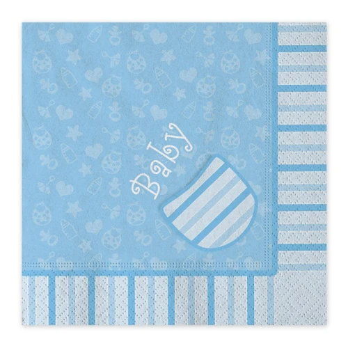 20 tovaglioli di carta 33x33 cm baby boy