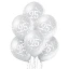 Palloncini numero 25 anni di Nozze argento - confezione 6 pezzi