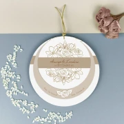 Partecipazione Nozze Originale Beige - Po