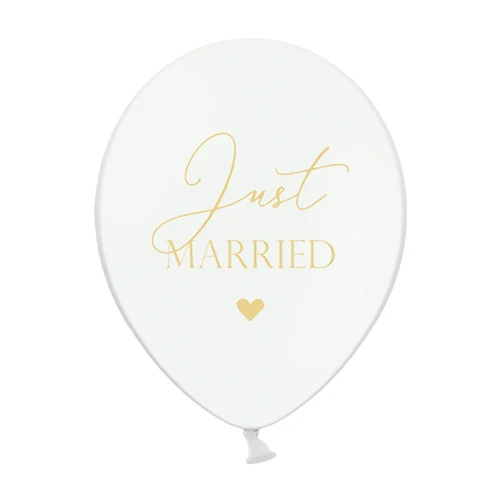Palloncini Marimonio \"Just Married\"- confezione 6 pezzi