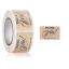 Adesivo "thank you hand made with love" in carta Kraft