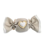 ULTIMI PEZZI 35 Sacchettino Caramella portaconfetti Rustico/Elegante con Doppio Cuore 14 cm PREZZO PER TUTTI