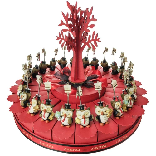 Torta Bomboniere Laurea con Gufi 
