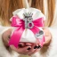 Bomboniere 18° compleanno 2027 Magnete con corona numero 18 nero con glitter