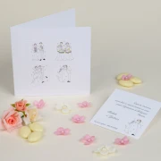 Partecipazione Matrimonio Originale con vignette sposini - Sequenza
