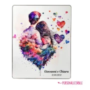⚡ OFFERTISSIMA Bomboniere Matrimonio 2027 Quadro coppia innamorata con effetto pietra luminosa in rilievo personalizzabile