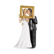 Cake Topper sposini con cornice simpatici