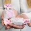 Bomboniere Sacchetti Battesimo Nascita Bimba Rosa