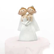 cake topper sposi gay donna donna per centro torta matrimonio