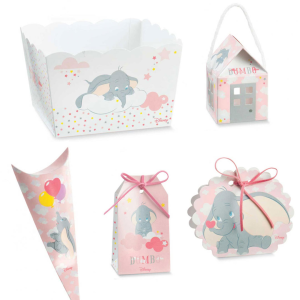 Bomboniere disney Dumbo Scatoline portaconfetti battesimo e nascita bimba