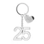 Bomboniere Nozze d\'Argento Portachiavi in zama dettagliato in argento numero 25
