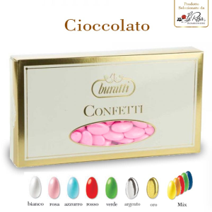 Confetti Cioccolato bianchi rosa celesti rossi verdi oro argento colorati