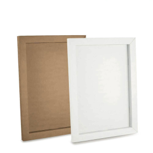 pannello con cornice per tableau de marriage fai da te in cartone