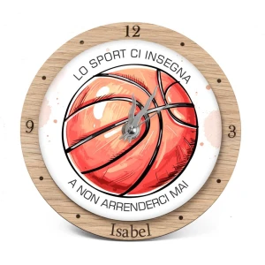 Bomboniere Tema Basket Orologio Personalizzato