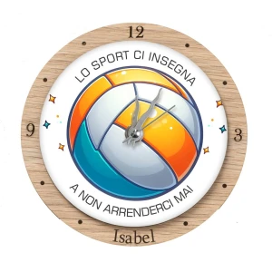 Bomboniere Tema Pallavolo Orologio Personalizzato