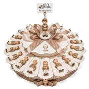 Torta Bomboniere Comunione Maschio bambino preghiera statuina 