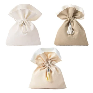 Bomboniere 2027 Linea Elegante Sacchettini Portaconfetti con nappina