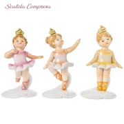 bomboniere  ballerine in resina effetto ceramica