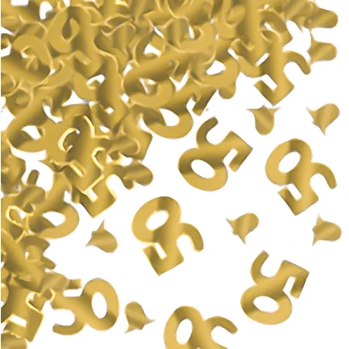 bustina con decorazioni oro con numero 50