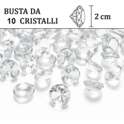 busta 10 cristalli grandi per decorazione