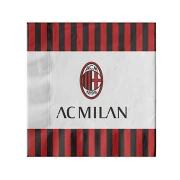 20 Tovaglioli 33x33 cm per festa tema Milan