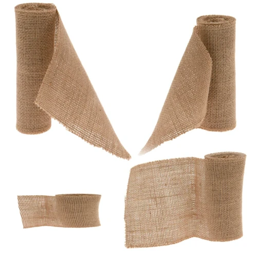 Rotoli nastro juta naturale 3 metri per decorazioni rustiche e shabby chic