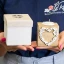 Ultimi  8 pezzi Bomboniere portacandela in legno linea LOVE Personalizzabile stile shabby