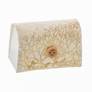 Bomboniera bauletto Portaconfetti con decoro oro in OFFERTA