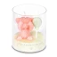 Confezione candela contenitore in vetro con orsetto Standard