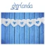 ghirlanda con cuori bianchi 3 m