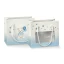 Shopper Linea Baby per bomboniere con orsetto e palloncini rosa e celeste